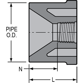 Reducer Bushing <br> Flush Style